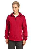 Sport-Tek Ladies Colorblock Hooded Raglan Jacket, LST76