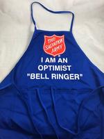 CLEARANCE-Royal Blue Apron with Optimist Bell Ringer logo